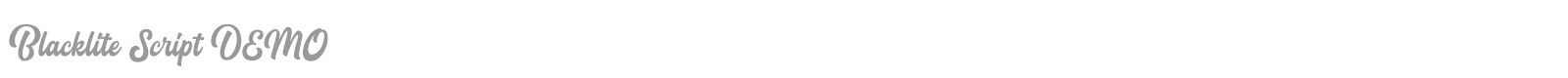 Blacklite Script font preview